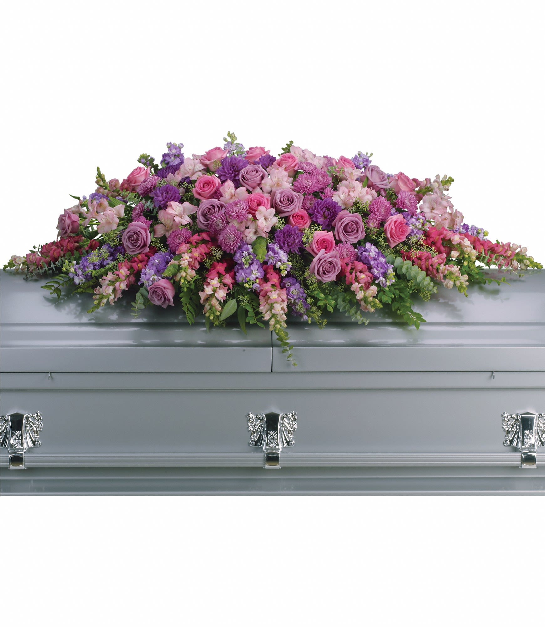 Lavender Tribute Casket Spray Floral Arrangements